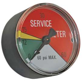 2" 025PSI Indicat Gauge