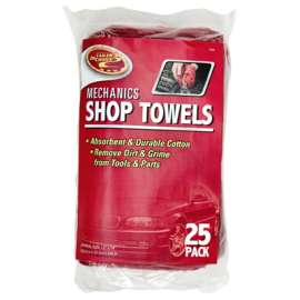 25PK RED Shop Towel