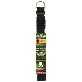 LG BLK/RED Milit Collar