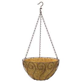 14"Rust RND Hang Basket