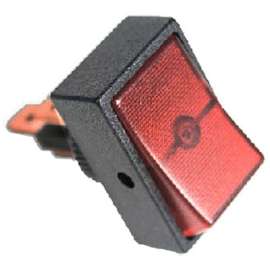 1/2" RED Rocker Switch