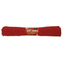 5PK RED Shop Towel