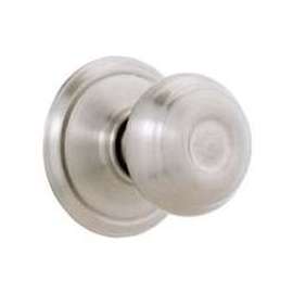 Schlage Georgian Series F170 GEO 619 Dummy Door Knob with Camelot Trim, Satin Nickel