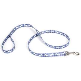 1x6 Plaid Bones Leash