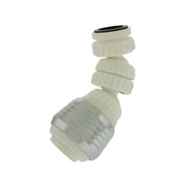 Plumb Pak PP800-5 Faucet Aerator, 5/16-27 x 55/64-27 Male x Female Thread, Plastic