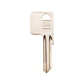 HY-KO 11010Y1E Key Blank, Brass, Nickel, For: Yale Cabinet, House Locks and Padlocks