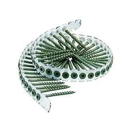 SENCO 08D Series 08D200W Deck Screw, Flat Head, #2 Drive, Steel, Weatherex