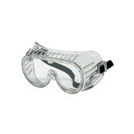 Protective Goggles, Clear/Clear, PVC, Antifog, Chemical Resistant, Indirect Vent