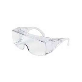 Yukon Uncoated Protective Eyewear, Clear Polycarb Lens/Frame,140mm Temple