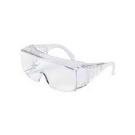 Yukon Uncoated Protective Eyewear, Clear Polycarb Lens/Frame, 150mm Temple