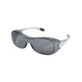 Law OTG Protective Eyewear, Clear Lens, Polycarbonate, Anti-Fog, Silver Frame