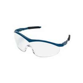 Storm Protective Eyewear, Clear Lens, Duramass Hard Coat, Navy Frame, Nylon