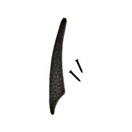 HY-KO DC-3/1 House Number, Character: 1, 3-1/2 in H Character, 2 in W Character, Black Character, Aluminum