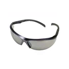 MSA 10083083 Safety Glasses, Anti-Fog Lens, Metal Blue/Gray Frame