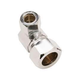 Plumb Pak PP78PCLF Tube Adapter, 1/2 x 3/8 in, Compression, Chrome