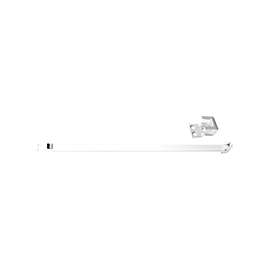 Prime-Line U 9921 Security Bar Lock, Aluminum, White, 3/16, 1/8, 1/4 in Thick Door