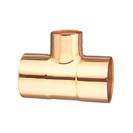 EPC 111R Series 32916 Reducing Pipe Tee, 1-1/2 x 1-1/2 x 1 in, Sweat, Copper