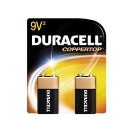 DURACELL MN1604B2Z Battery, 9 V Battery, Alkaline, Manganese Dioxide