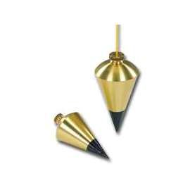 STANLEY 47-973 Plumb Bob, 8 oz, Brass, Lacquered