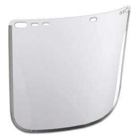 F10 PETG Faceshields, 34-40AP, Clear, 15 1/2" x 9", Bound