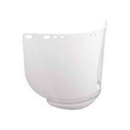 F20 Polycarbonate Face Shields, Unbound, Clear, 15 1/2 in x 8 in