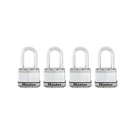Master Lock Magnum Series M1XQLF Padlock, Keyed Alike Key, 5/16 in Dia Shackle, 1-1/2 in H Shackle, Stainless Steel Body