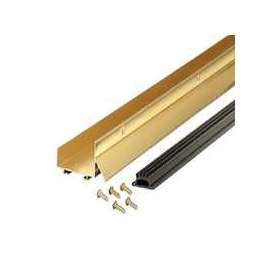 M-D 06478 Door Bottom with Drip Cap, 36 in L, 1-3/4 in W, 1-5/8 in H, Aluminum, Brite
