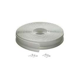 M-D 03822 Garage Door Seal, 1-3/4 in W, 1 in Thick, 30 ft L, Vinyl, White