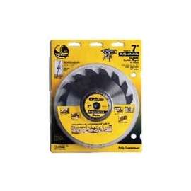 Oldham 7005012 Dado Blade, 5/8 in Arbor, Carbide Cutting Edge, 7 in Dia