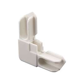 Make-2-Fit PL-14314 Window Frame Corner, 3/8 in W, Plastic, White