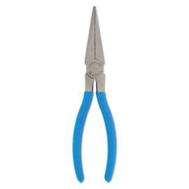 Long Nose Pliers, Straight Needle Nose, High Carbon Steel, 7 1/2 in