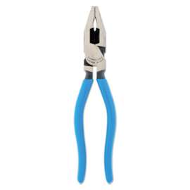 Linemens Pliers, 8 in Length, 0.71 in Cut, Plastisol Dipped Handle