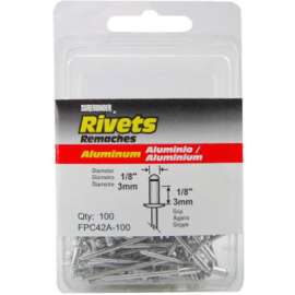 100PK Short ALU Rivet