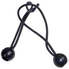 25PK 8" BLK Bungee Cord