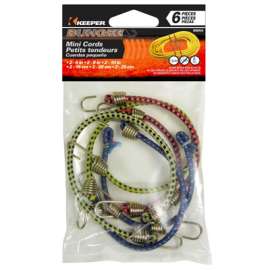 6PC Mini Bungee ASSTD