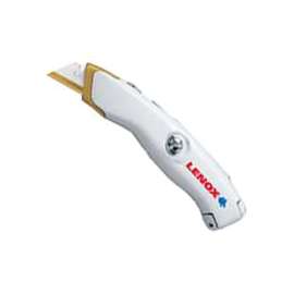 Lenox 20354SSFK1 Utility Knife, Titanium Blade, Comfort-Grip Handle, White Handle