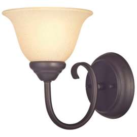 1LGT BRZ Wall Fixture