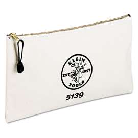 Utility Canvas Zipper Bag, 12 1/2"w x 7"h
