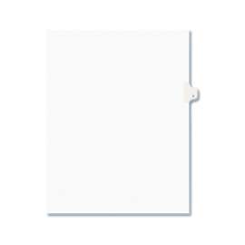 Preprinted Legal Exhibit Side Tab Index Dividers, Avery Style, 26-Tab, I, 11 x 8.5, White, 25/Pack