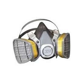 5000 Series Half Facepiece Respirators, Large, Organic Vapors/Acid Gases