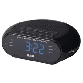 BLK USB Clock Radio