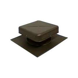 LOMANCO LomanCool 550BR Static Vent, 15-3/8 in OAW, 50 sq-in Net Free Ventilating Area, Aluminum, Brown