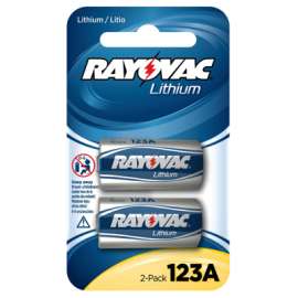 2PK Lith Cr123a Battery