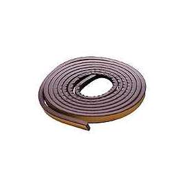 M-D 02550 Weatherstrip Tape, 3/8 in W, 17 ft L, EPDM Rubber, Brown