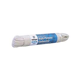 Wellington A5214H0050H10 Clothesline, 50 ft L, Cotton, 12 lb Working Load