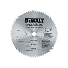 DeWALT DW3329 Saw Blade, 7-1/4 in Dia, 5/8 in Arbor, 68-Teeth, Steel Cutting Edge