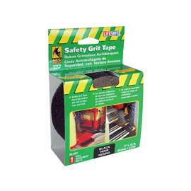 INCOM Gator Grip RE3951 Safety Grit Tape, 15 in L, 2 in W, PVC Backing, Black
