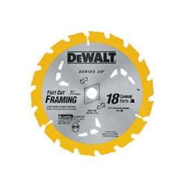 DeWALT DW3592B10 Saw Blade, 7-1/4 in Dia, Carbide Cutting Edge, 5/8 in Arbor, Carbide