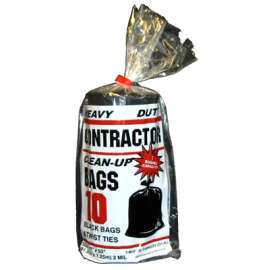 10CT 2Mil BLK Cont Bag