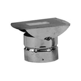 SELKIRK 243805 Horizontal Termination Pipe Cap, 3 in ID x 8 in OD Dia, Galvanized